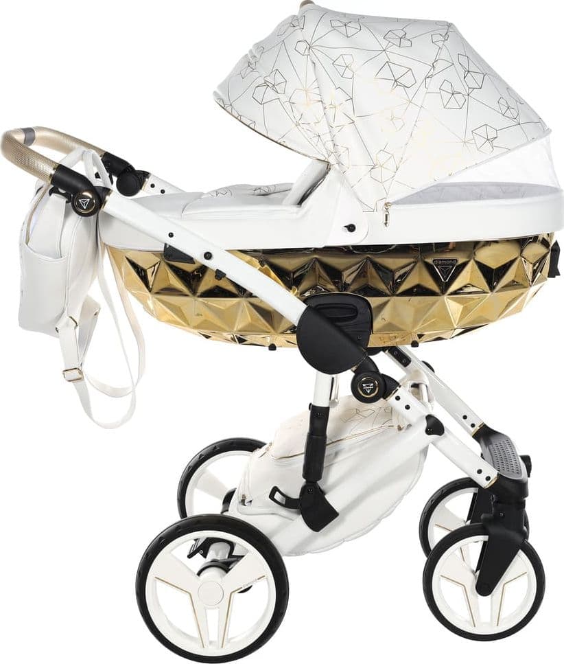 Junama Diamond Heart Collection V3 2 in 1 Ecopelle – Bianco&Oro