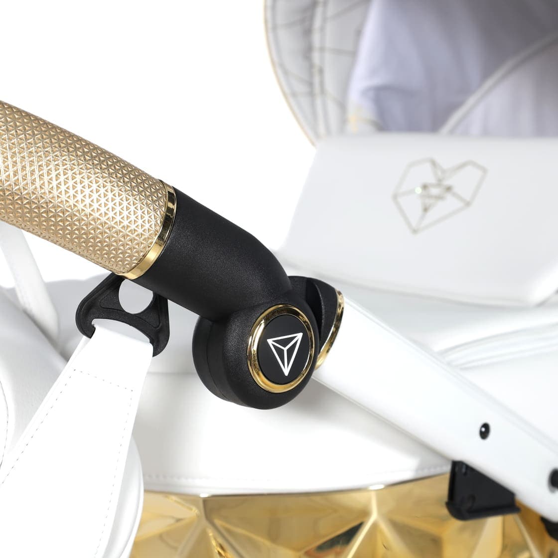 Junama Diamond Heart Collection V3 2 in 1 Ecopelle – Bianco&Oro