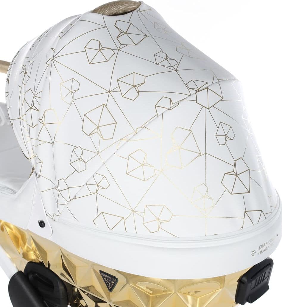 Junama Diamond Heart Collection V3 2 in 1 Ecopelle – Bianco&Oro