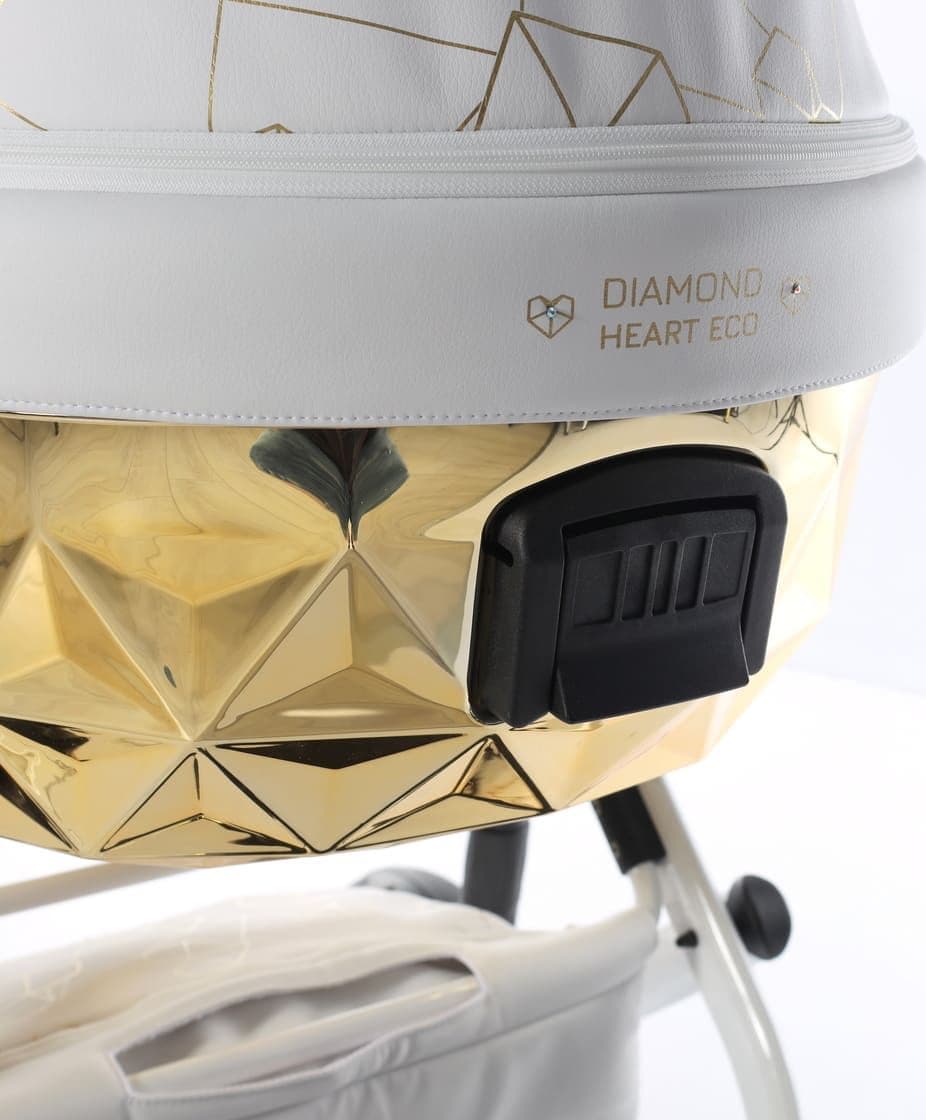 Junama Diamond Heart Collection V3 2 in 1 Ecopelle – Bianco&Oro