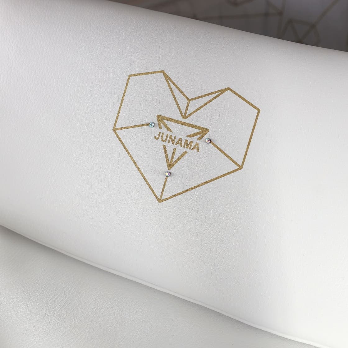 Junama Diamond Heart Collection V3 2 in 1 Ecopelle – Bianco&Oro
