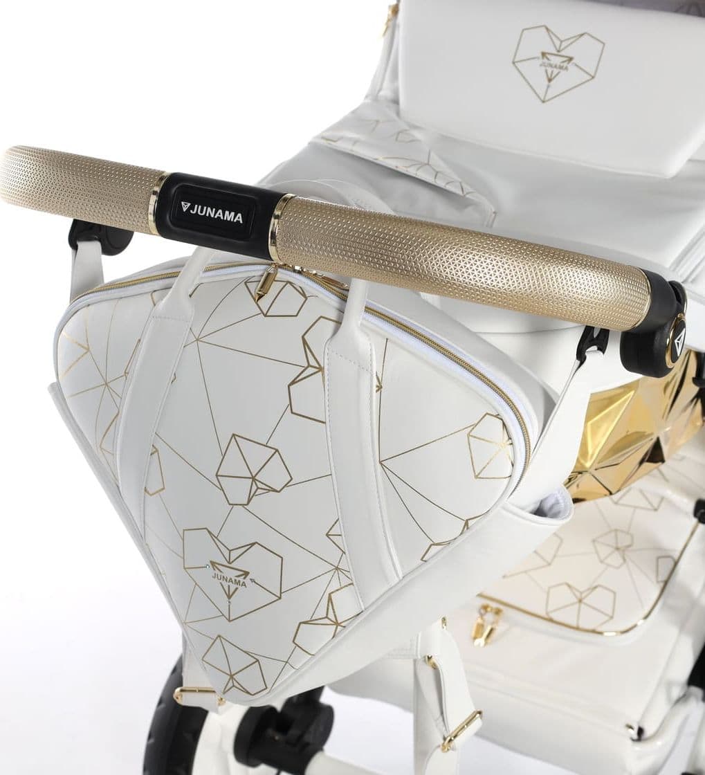 Junama Diamond Heart Collection V3 2 in 1 Ecopelle – Bianco&Oro