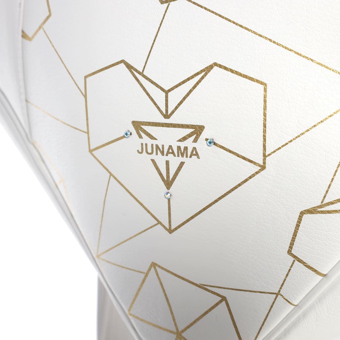 Junama Diamond Heart Collection V3 2 in 1 Ecopelle – Bianco&Oro