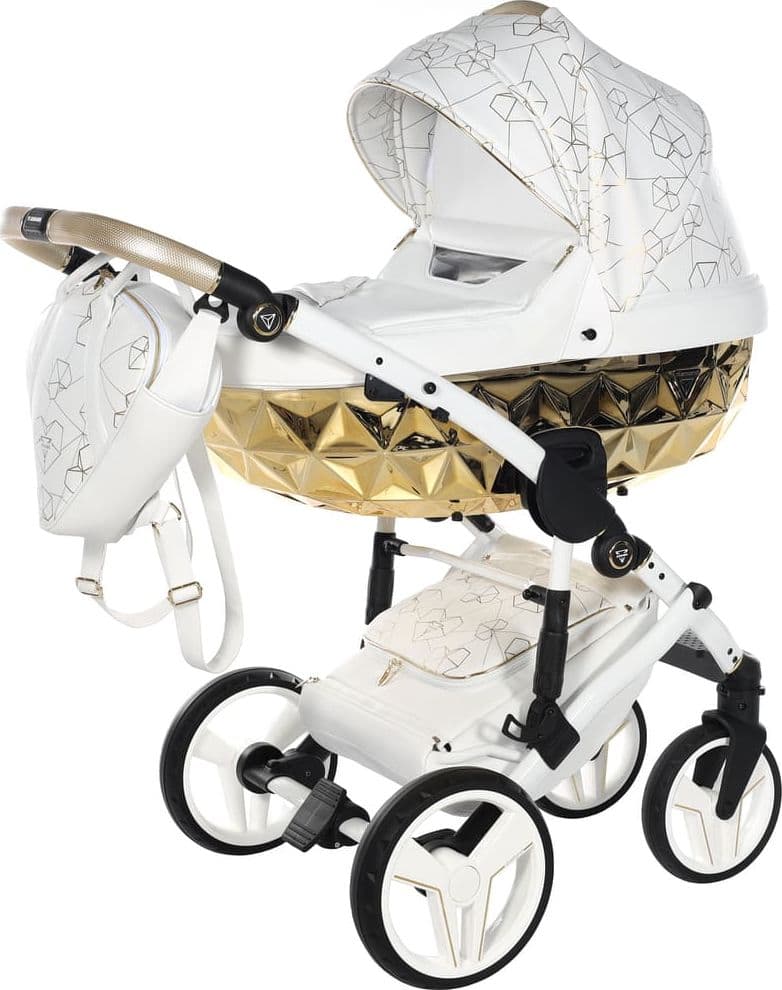 Junama Diamond Heart Collection V3 2 in 1 Ecopelle – Bianco&Oro