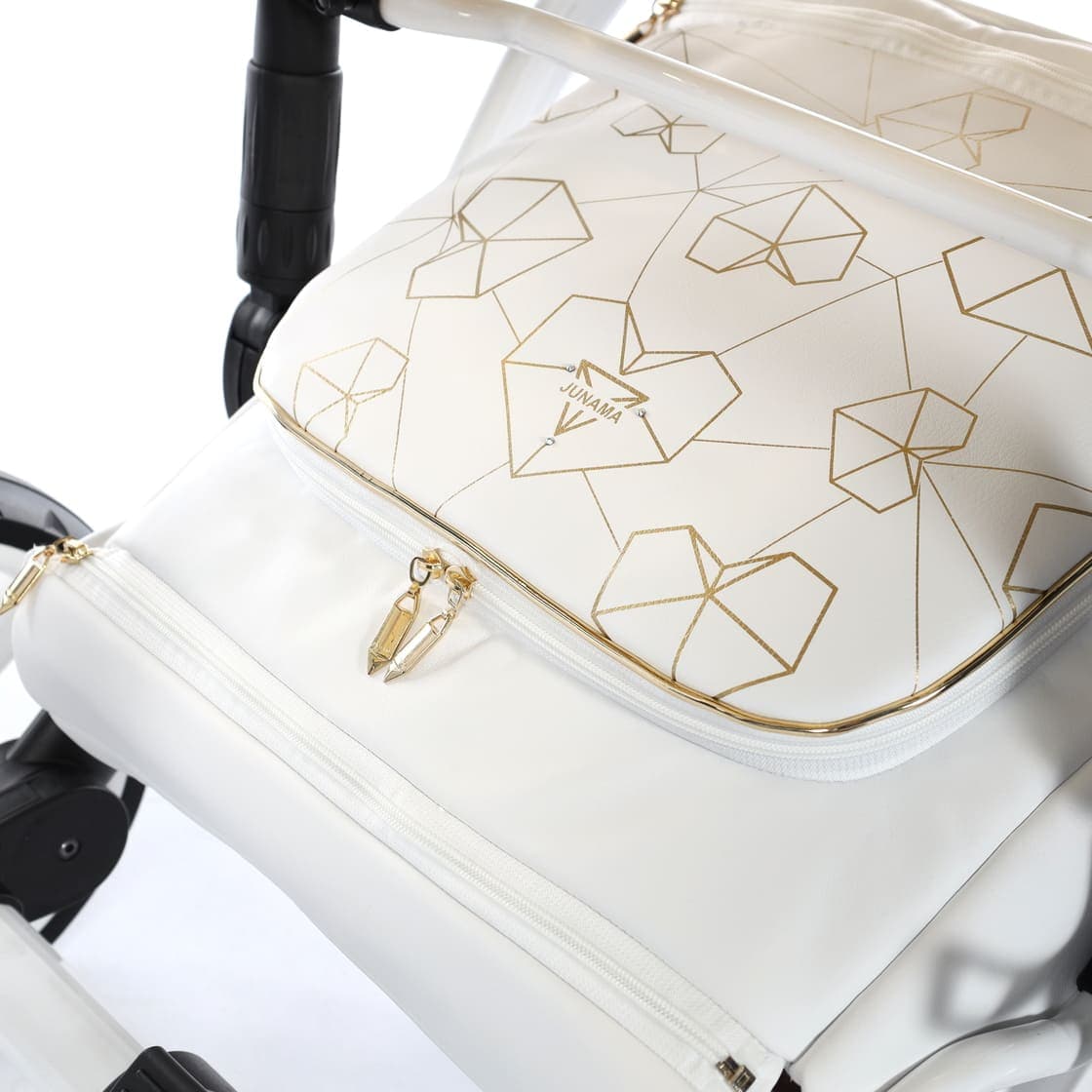 Junama Diamond Heart Collection V3 2 in 1 Ecopelle – Bianco&Oro