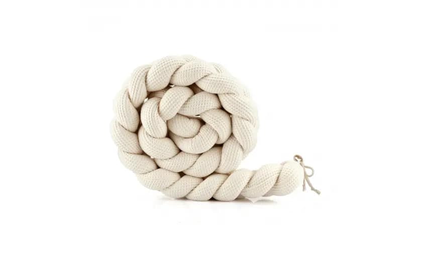 Treccia Paracolpi Per Culla Waldin – Ecru