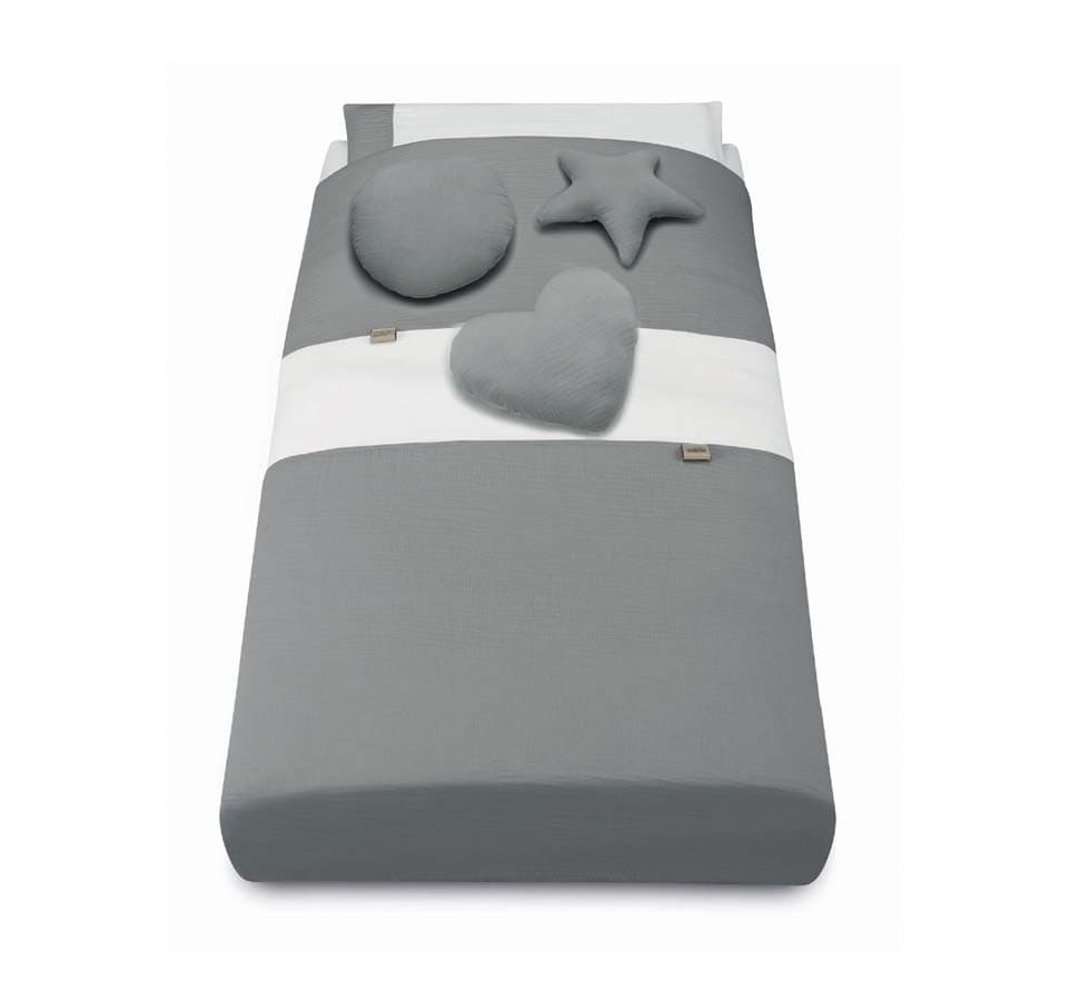 Set Piumone con Paracolpi Cam Mussola – Grigio