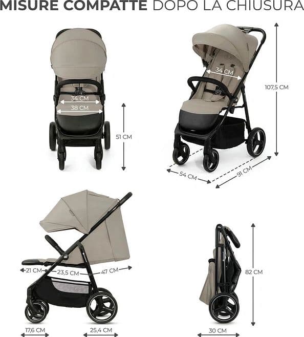 Passeggino Kinderkraft TRIG 3 – Beige