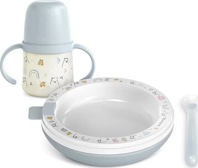 Set Pappacalda Suavinex My Family First - Vari Colori – Azzurro