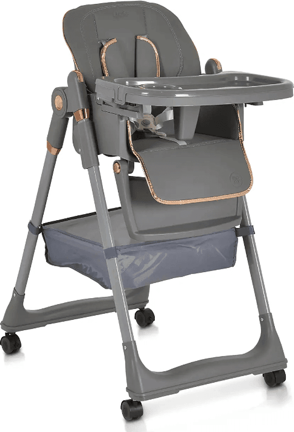 Seggiolone Moni Trade Lindo + set pappa omaggio – Grey