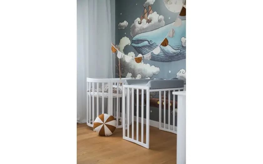 Set Lenzuola In Cotone Waldin Letto Ovale 7 In 1 in Lenzuola da lettino con sbarre La Casa Del Bebè - Napoli, commercioVirtuoso.it
