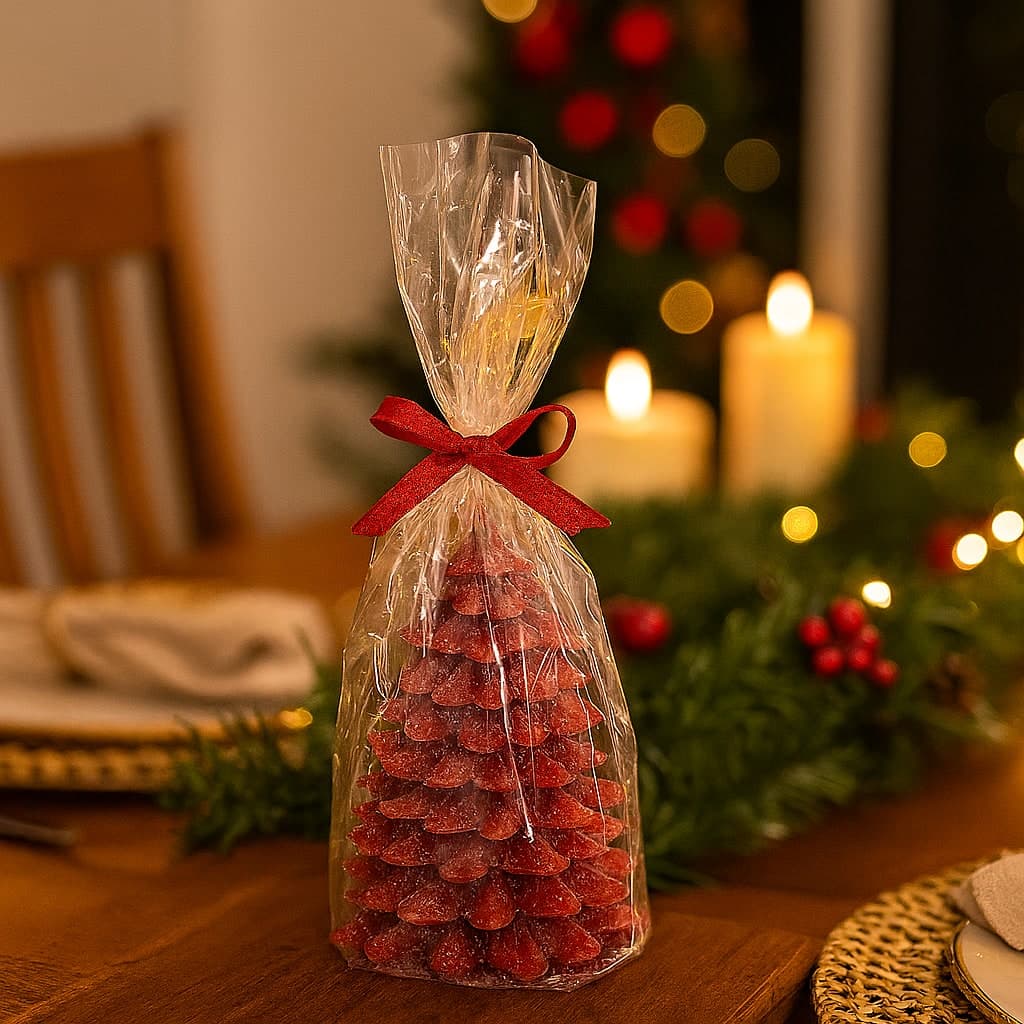 Candela decorativa albero di natale in cera per decorazioni natalizie in Diffusori di oli essenziali Decor Space - Altamura, commercioVirtuoso.it