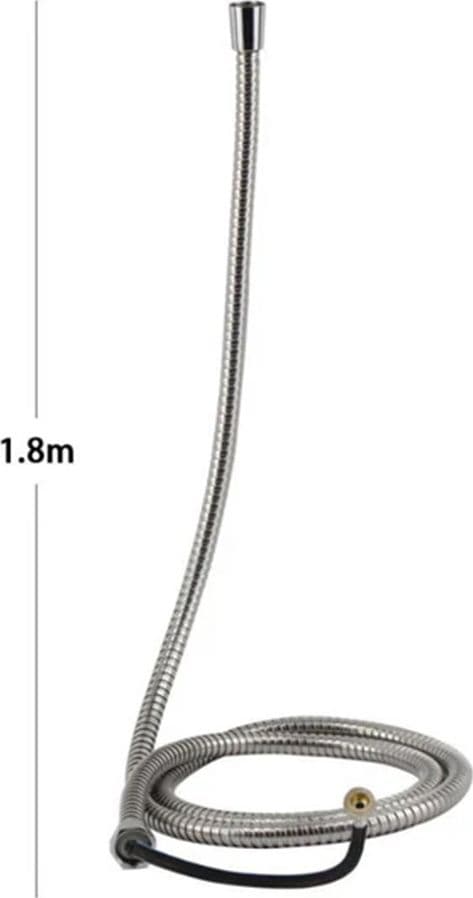 TUBO FLESSIBILE DOCCIA ACCIAIO CON SISTEMA SICUREZZA ANTISCOPPIO 1.8 MT BAGNO 69223 - 3