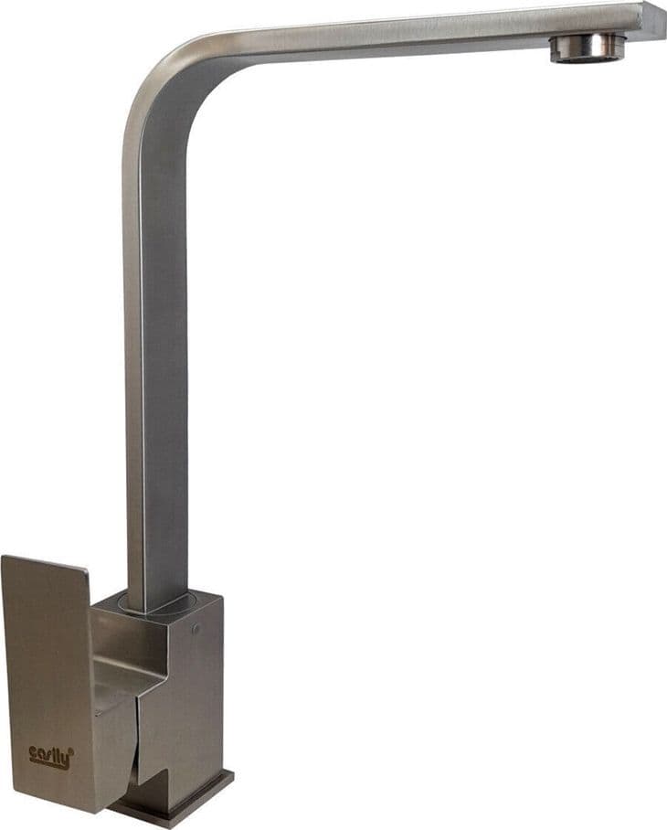 RUBINETTO MISCELATORE IN ACCIAIO INOX SATINATO CANNA ALTA LAVELLO PER CUCINA 52690 - 3