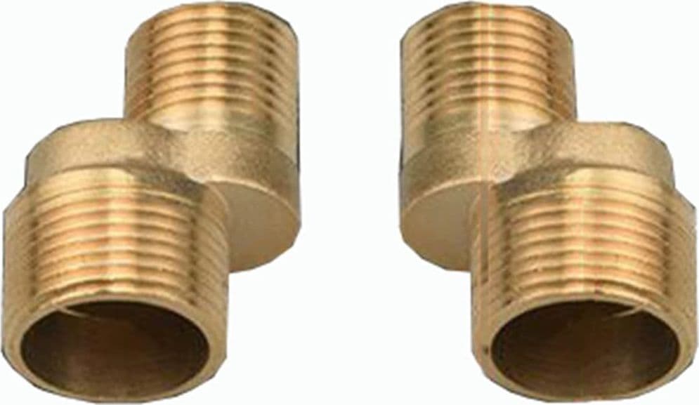 KIT 2PZ CONNETTORE ECCENTRICO PER RUBINETTO 3/4 RACCORDO ROSETTA 65MM ACCESSORIO 52363 - 5