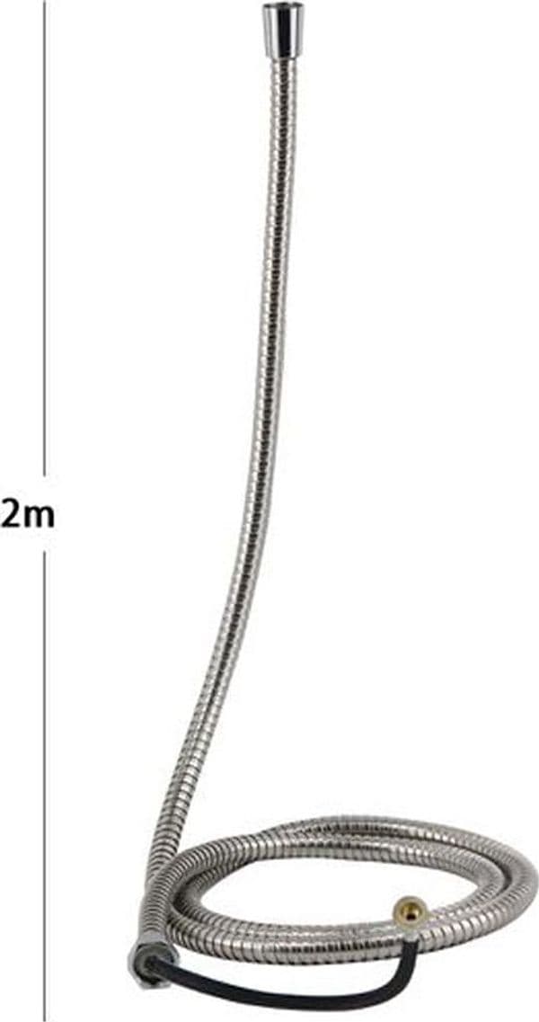 TUBO FLESSIBILE DOCCIA IN ACCIAIO CON SISTEMA SICUREZZA ANTISCOPPIO 2 MT BAGNO 69224 - 3