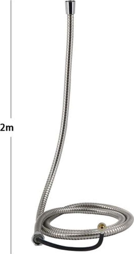 TUBO FLESSIBILE DOCCIA IN ACCIAIO CON SISTEMA SICUREZZA ANTISCOPPIO 2 MT BAGNO 69224 - 3