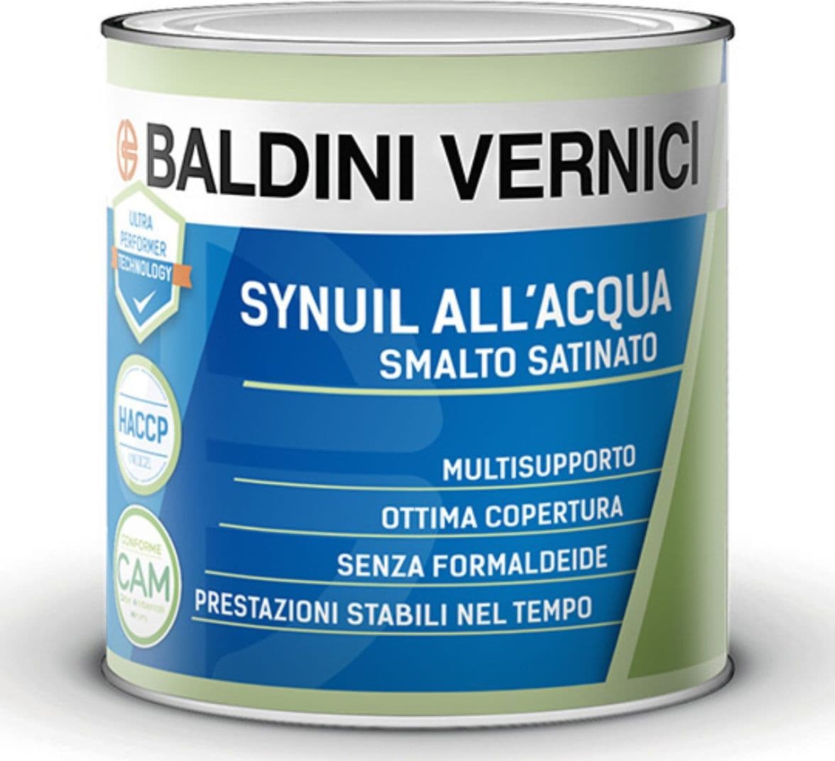 Baldini Synuil All'Acqua Bianco Satinato smalto acrilico multisupporto 500 e 750 ml - 2