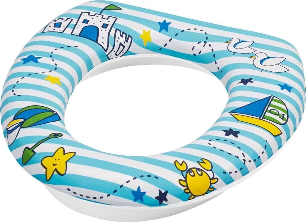 RIDUTTORE SEDILE SEGGIOLINO PER WC MORBIDO PER BAMBINI CON 4 MOTIVI A FANTASIA 59781 - 7