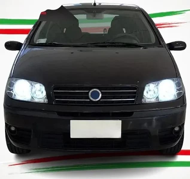 KIT FULL LED FENDINEBBIA H3 45W CANBUS PER FIAT PUNTO MK3 III NO AVARIA LUCI