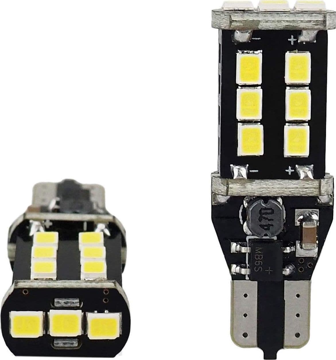 LAMPADA LED RETROMARCIA T15 PER FIAT PUNTO EVO BIANCO 6000K NO ERRORE 7W CANBUS