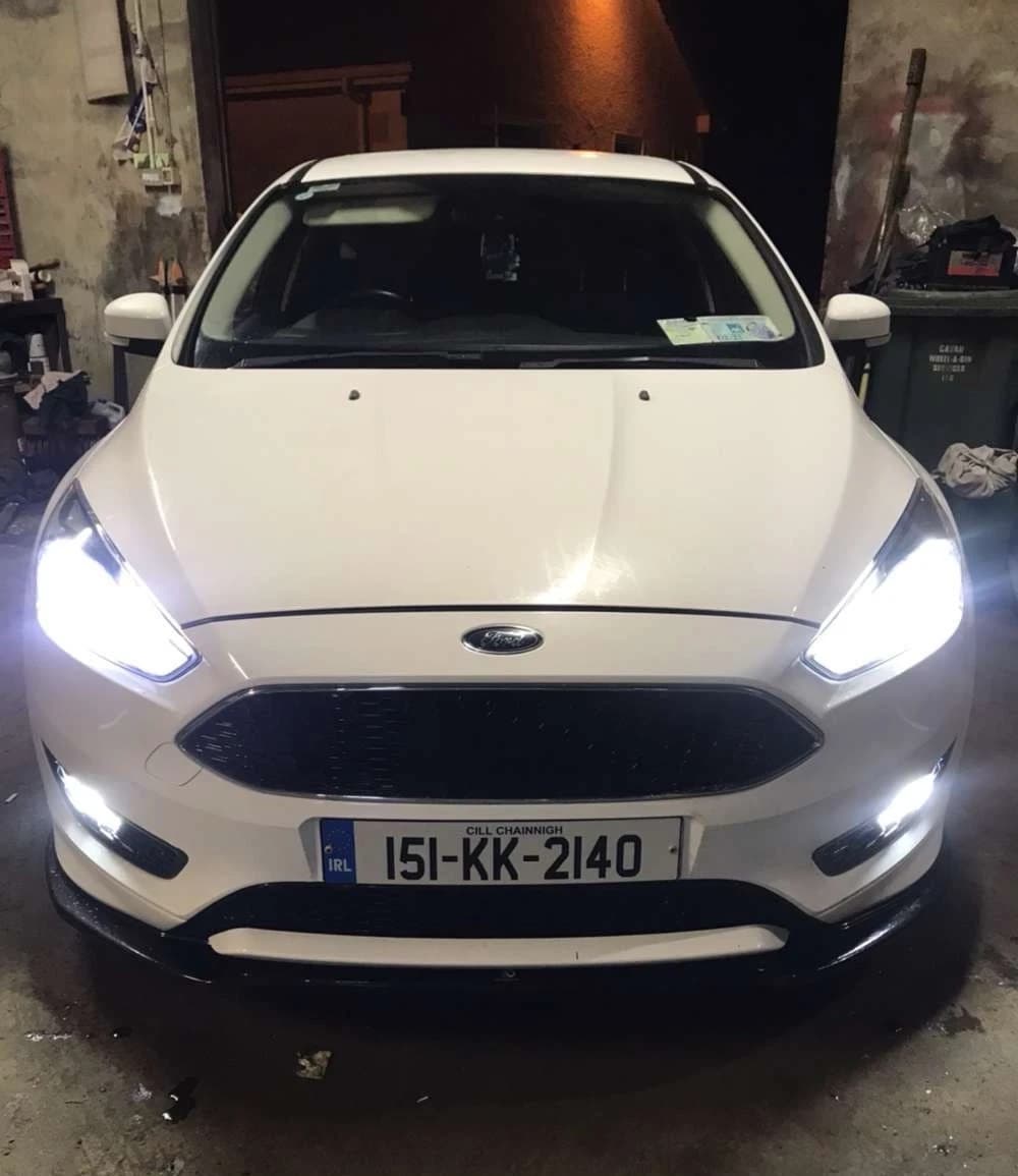 Coppia 2 Lampade Led PS19W Per Ford Focus MK3 (2011-2018) CANBUS 50W 6000K DRL Fendinebbia - 6