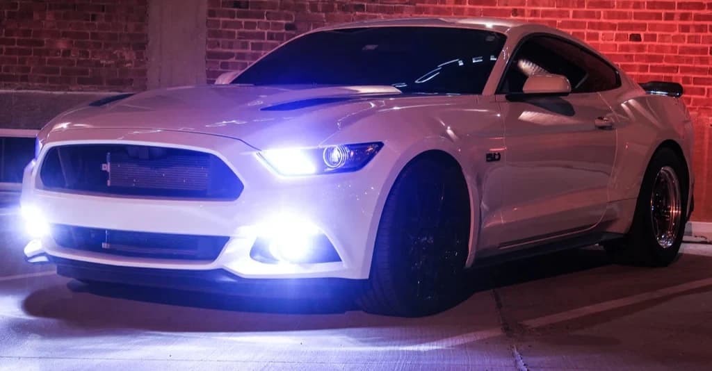 Lampade Led PS19W Per Ford Mustang GT500 Fendinebbia No Errore 50W Bianco 6000K - 6