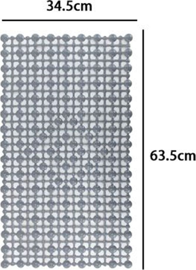 TAPPETO ANTISCIVOLO TAPPETINO PER VASCA DA BAGNO DOCCIA RETTANGOLARE 34.5 X 63.5CM 10784 - 2
