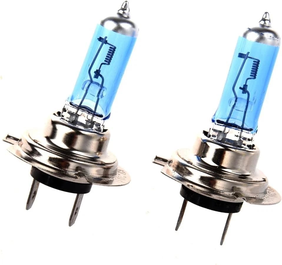 Coppia H7 100W 5500K Luce Bianca Alogene Fari Auto Come Xenon HID Look Lampade - 4