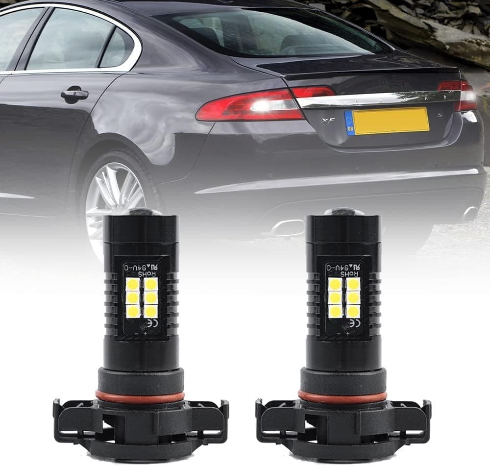 Coppia 2 Lampade Led PS19W Per Jaguar XF Retromarcia No Errore 50W Bianco 6000K - 6