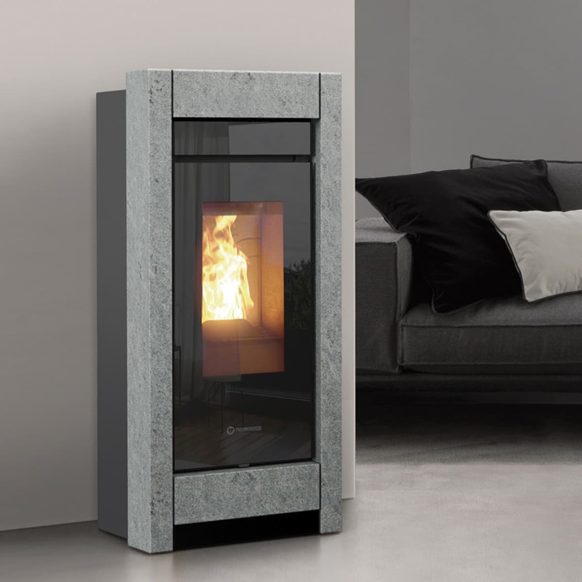 Thermorossi Termostufa a Pellet Essenza Stone Natural Air Evo 12 kW - 2