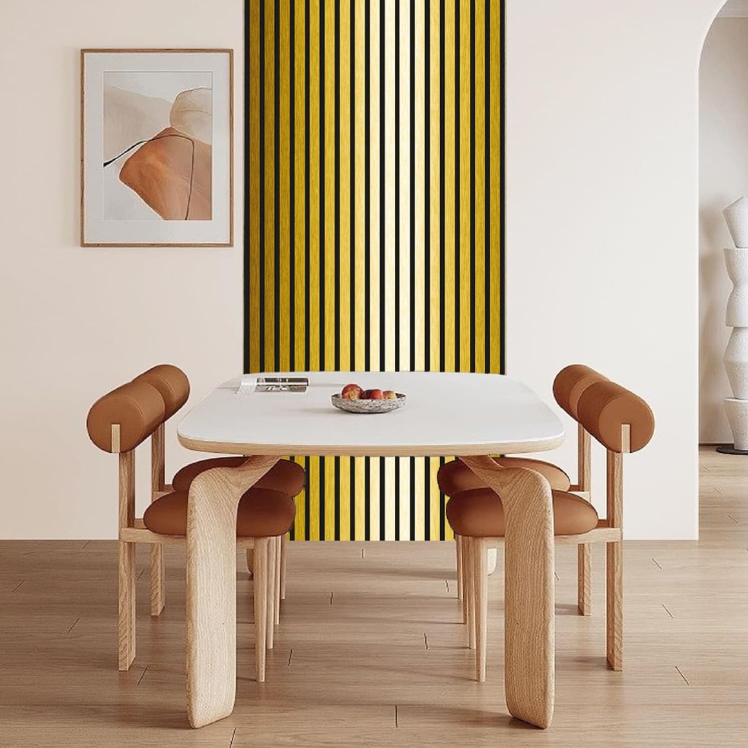 Pannelli Fonoassorbenti Acustici Decorativi effetto Legno per Pareti cm275x60 1,65mq/pacco - 31
