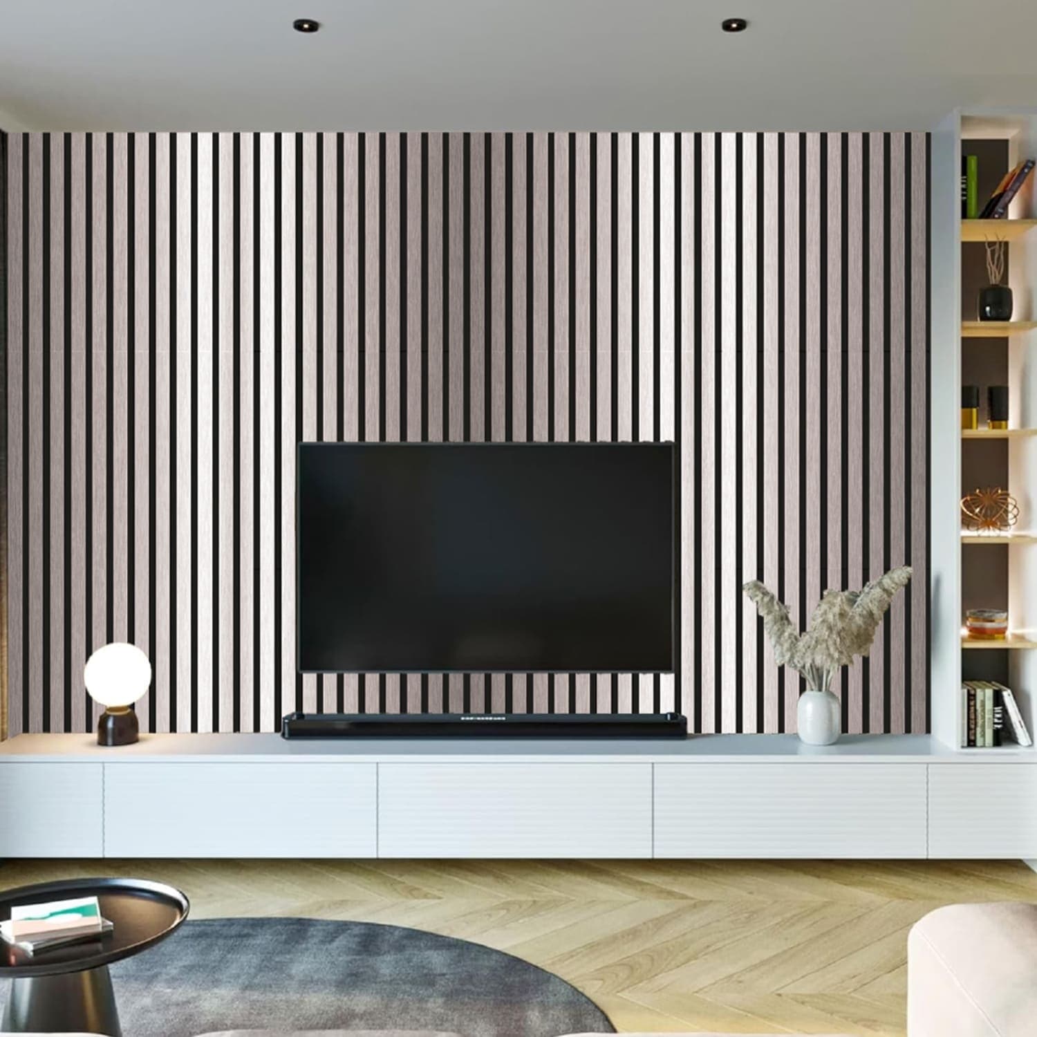 Pannelli Fonoassorbenti Acustici Decorativi effetto Legno per Pareti cm275x60 1,65mq/pacco - 32