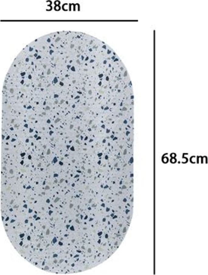 TAPPETO ANTISCIVOLO PER VASCA DA BAGNO DOCCIA 38X68.5CM EFFETTO GRANITO ASTRATTO 10792 - 2