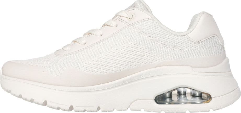 Skechers Uno Stand On Air, Sneaker Donna, White Durabuck - 3