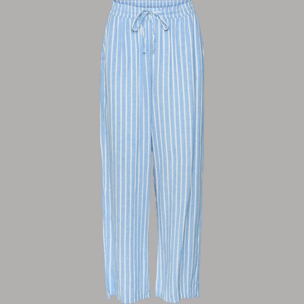 Pantaloni in Lino Vero Moda Linh Elasticizzati con Tasche - 12