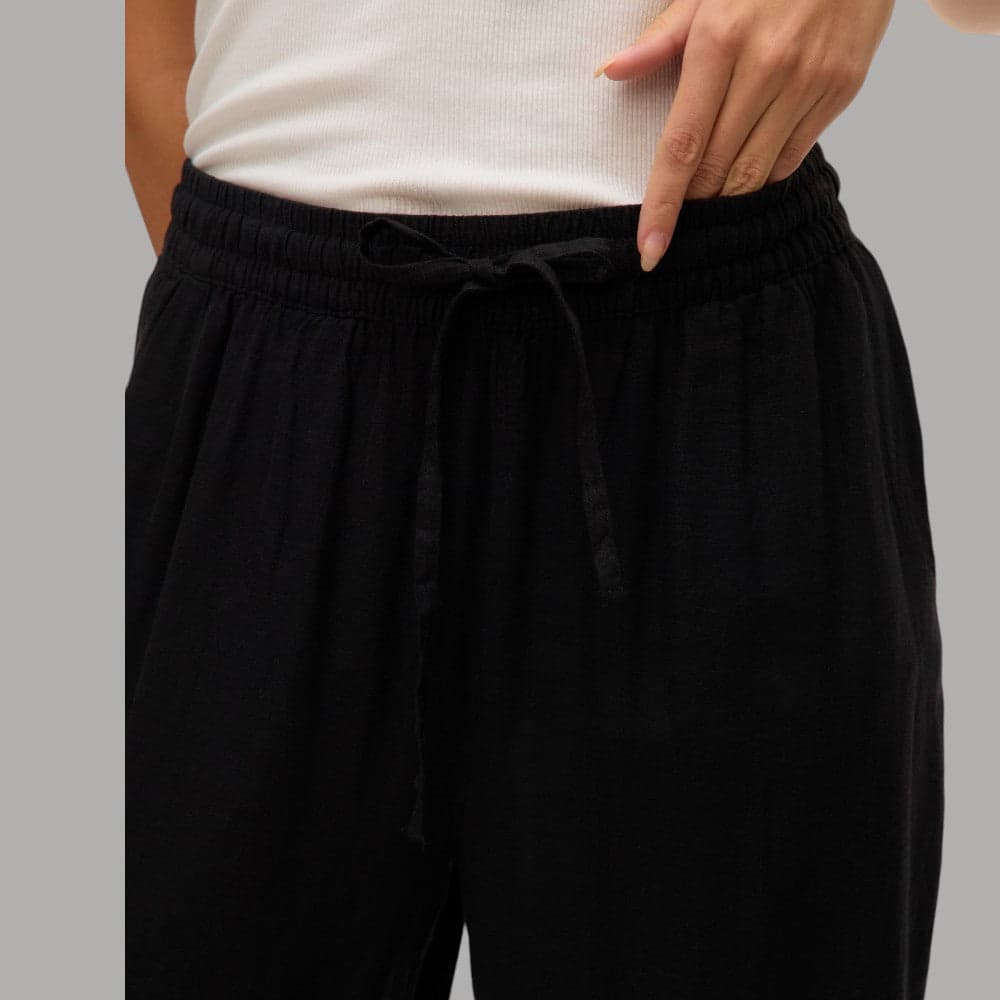 Pantaloni in Lino Vero Moda Linh Elasticizzati con Tasche - Prodotti di Classe