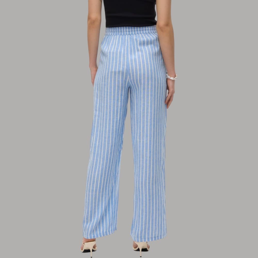 Pantaloni in Lino Vero Moda Linh Elasticizzati con Tasche - Prodotti di Classe