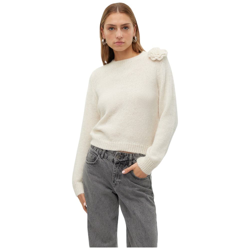 Vero Moda pullover bianco Adia 10314235 Maglieria Vero Moda