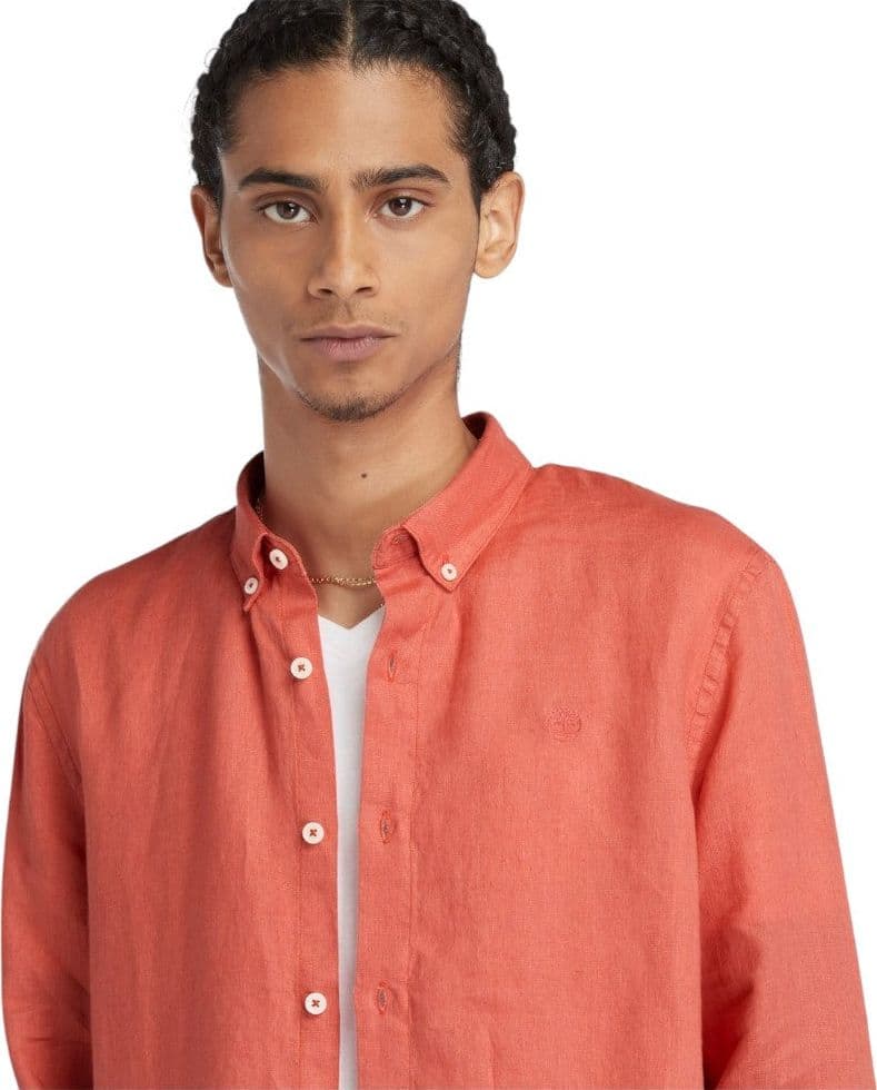 Timberland camicia lino arancione TB0A2DC3EI4 Camicie Timberland