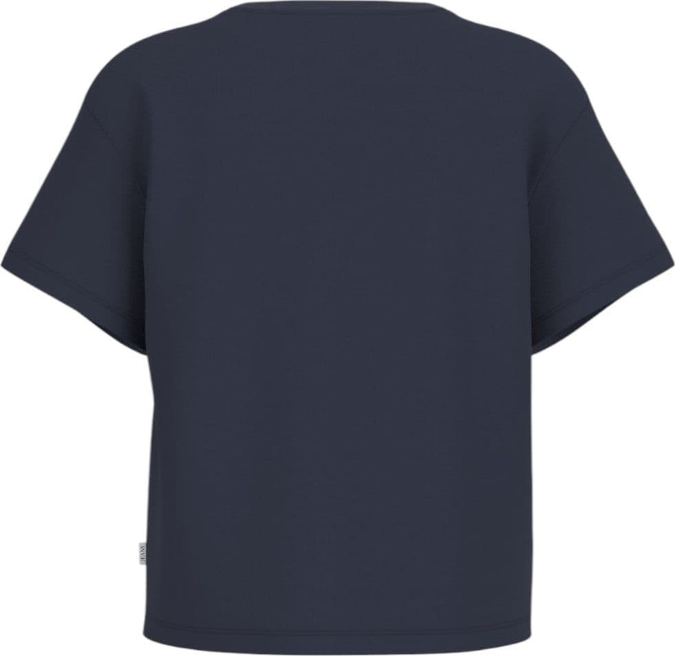 Guess Jeans t-shirt blu logo triangolo boxy fit W4YI05 K8HM0 A71W T-shirt Guess Jeans