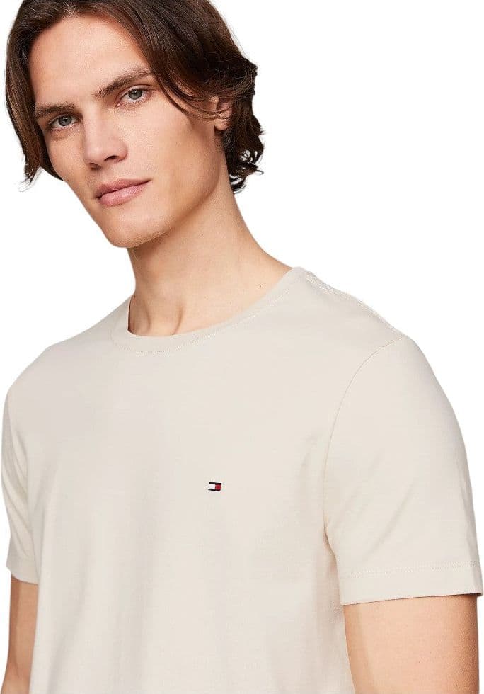 Tommy Hilfiger t-shirt slim beige MW0MW10800 T-shirt Tommy Hilfiger