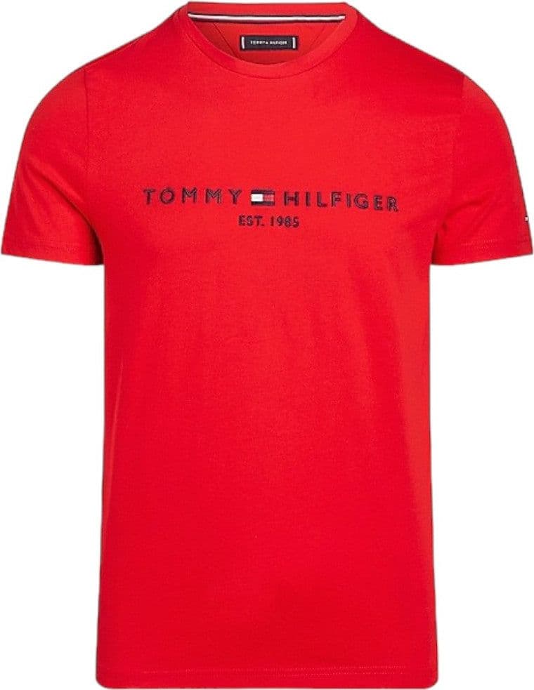 Tommy Hilfiger t-shirt rossa logo ricamato MW0MW11797 - 6