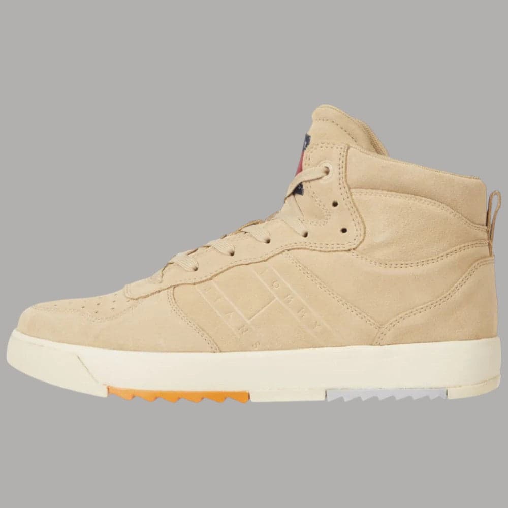 Sneakers Basket Beige Uomo Tommy Jeans in Pelle Scamosciata - 6