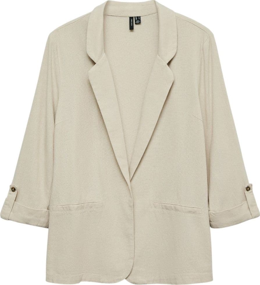 Vero Moda giacca blazer in lino beige chiaro Jesmilo 10279700 Giacche Vero Moda