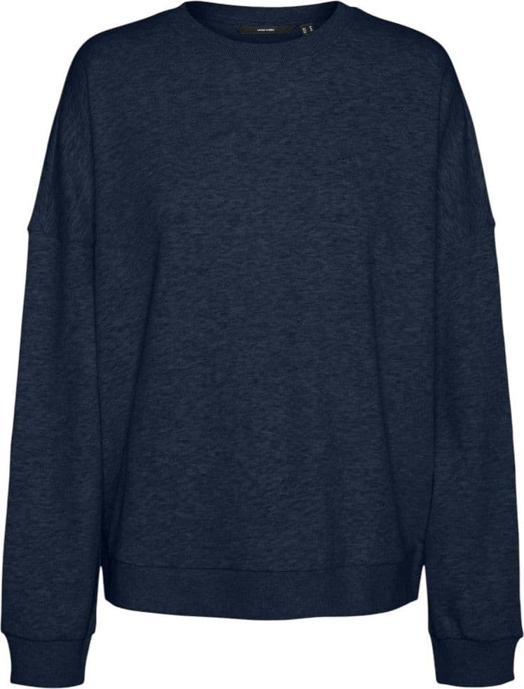 Felpa Donna Blu Girocollo Vero Moda in Cotone Ronja - 2