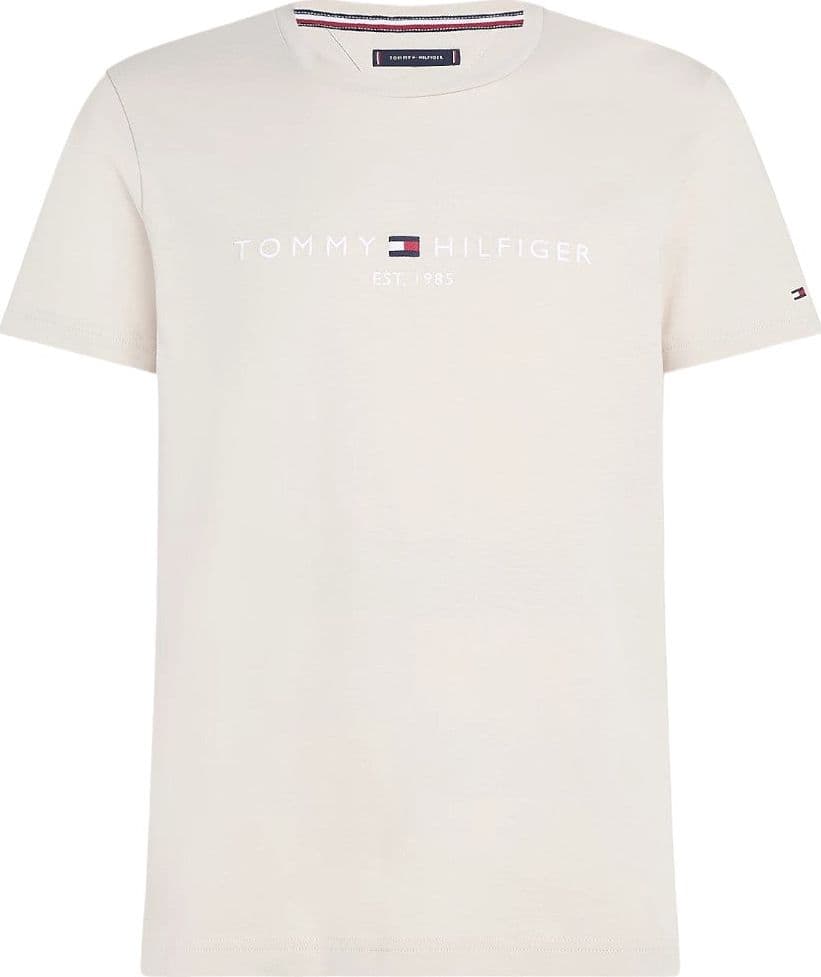 Tommy Hilfiger t-shirt beige logo ricamato MW0MW11797
