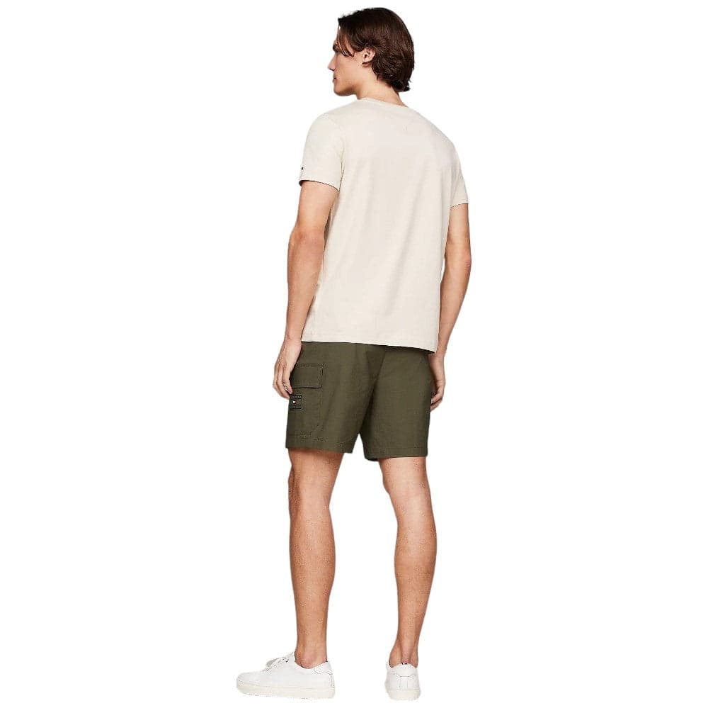 Tommy Hilfiger t-shirt beige logo ricamato MW0MW11797 - 5