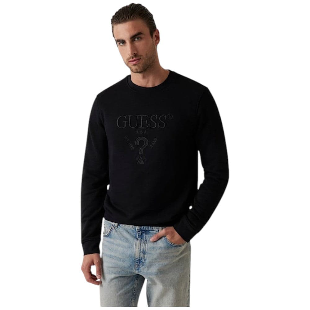 Guess felpa nera Beau M5RQ08 KCN01 JBLK - 6