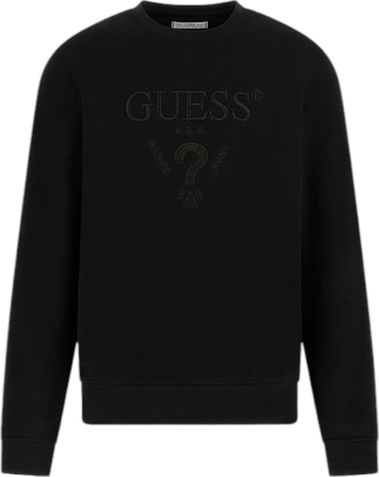 Guess felpa nera Beau M5RQ08 KCN01 JBLK - 5
